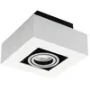 Kanlux Support de spot saillie blanc noir orientable