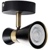 KANLUX Applique Mural Saillie PAR16 GU10 Max 10W IP20 Ø65mm Noir-Or