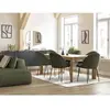 Lot de chaises LALIE tissu velours côtelé et pieds métal noir Bobochic