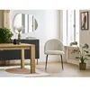 Lot de chaises LALIE tissu velours côtelé et pieds métal noir Bobochic