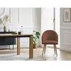 Lot de chaises LALIE tissu velours côtelé et pieds scandinaves bois gr...
