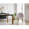 Lot de chaises LALIE tissu velours côtelé et pieds scandinaves bois Bobochic