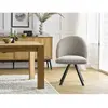 Lot de chaises LALIE tissu texturé et pieds étoile Bobochic
