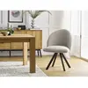 Lot de chaises LALIE tissu texturé et pieds étoile Bobochic
