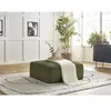 Fauteuil & pouf BOBOCHIC - Pouf LEOPOLD tissu texturé Vert foncé