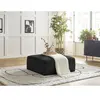 Pouf LEOPOLD tissu texturé Noir   BOBOCHIC TU