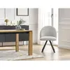 Lot de chaises LALIE tissu chiné et pieds étoile gris clair   BOBOCHIC