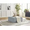 Pouf LEOPOLD tissu texturé Gris clair   BOBOCHIC TU