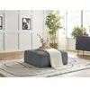 Pouf LEOPOLD tissu texturé Gris foncé   BOBOCHIC TU