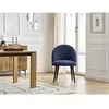 Lot de chaises LALIE tissu texturé et pieds scandinaves noirs Bobochic
