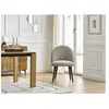 Lot de chaises LALIE tissu texturé et pieds scandinaves noirs Bobochic