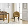 Lot de chaises LALIE tissu texturé et pieds scandinaves noirs Bobochic
