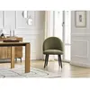 Lot de chaises LALIE tissu texturé et pieds scandinaves noirs Bobochic