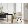 Lot de chaises LALIE tissu velours côtelé et pieds étoile multicolore 2   BOBOCHIC