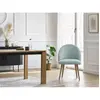 Lot de chaises LALIE tissu velours côtelé et pieds scandinaves bois Bobochic