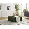 Pouf LEOPOLD tissu chiné Vert foncé   BOBOCHIC TU