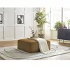 Pouf LEOPOLD velours côtelé Jaune   BOBOCHIC TU