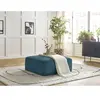 Pouf LEOPOLD velours côtelé Bleu clair   BOBOCHIC TU