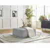 Pouf LEOPOLD velours côtelé Gris clair   BOBOCHIC TU
