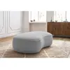 Accueil Séjour Pouf Bobochic Pouf saint-germain tissu texturé Gris clair