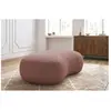 Bobochic - Fauteuil & pouf Pouf saint-germain tissu bouclette Rose