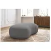 Fauteuil & pouf Bobochic Pouf saint-germain tissu bouclette Gris clair