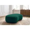 Pouf SAINT-GERMAIN tissu texturé Vert   BOBOCHIC TU
