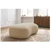 Fauteuil & pouf Bobochic Pouf saint-germain tissu bouclette Beige
