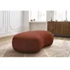 Pouf SAINT-GERMAIN tissu bouclette Orange   BOBOCHIC TU