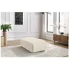Bobochic - Fauteuil & pouf Pouf petit jeanne tissu velours Beige