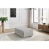 Pouf petit JEANNE tissu velours Gris clair   BOBOCHIC TU