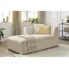 Méridienne pour canapé modulable MEGEVE tissu bouclette Bobochic