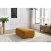 Pouf petit JEANNE tissu texturé Jaune   BOBOCHIC TU