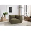 Angle pour canapé modulable JEANNE tissu velours Vert  Réversible BOBOCHIC TU