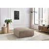 Pouf grand JEANNE tissu velours Taupe   BOBOCHIC TU