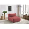 Chauffeuse 1 place sans accoudoir pour canapé modulable JEANNE tissu velours Bobochic