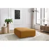 Pouf grand JEANNE tissu texturé Jaune   BOBOCHIC TU