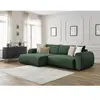 Canapé d'angle convertible coffre LUCIEN tissu lisse Bobochic
