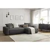 Canapé d'angle réversible ultra moelleux BOHEME tissu chiné Bobochic