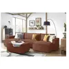 Accueil Séjour Pouf Bobochic Pouf nihad velours côtelé Orange