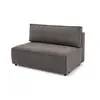 Chauffeuse 2 places sans accoudoir pour canapé modulable NIHAD tissu velours côtelé Bobochic