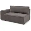 Chauffeuse 2 places avec accoudoir pour canapé modulable NIHAD tissu velours côtelé Bobochic