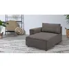 Méridienne avec accoudoir pour canapé modulable NIHAD tissu velours côtelé Bobochic