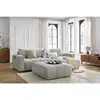 Canapé d'angle réversible convertible coffre ARSENE avec pouf Bobochic