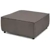 Pouf pour canapé modulable NIHAD tissu velours côtelé marron   BOBOCHIC