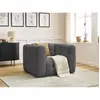 Accueil Séjour Fauteuil & pouf Bobochic Fauteuil ulysse Gris foncé