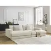 Canapé droit fixe Bobochic Canapé droit fixe 4 places leonard assise p...