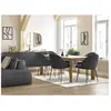Lot de chaises LALIE tissu velours côtelé et pieds métal noir Bobochic