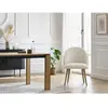 Chaise LALIE tissu velours côtelé et pieds scandinaves bois Bobochic