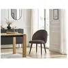 Chaise LALIE tissu velours côtelé et pieds scandinaves noirs Bobochic